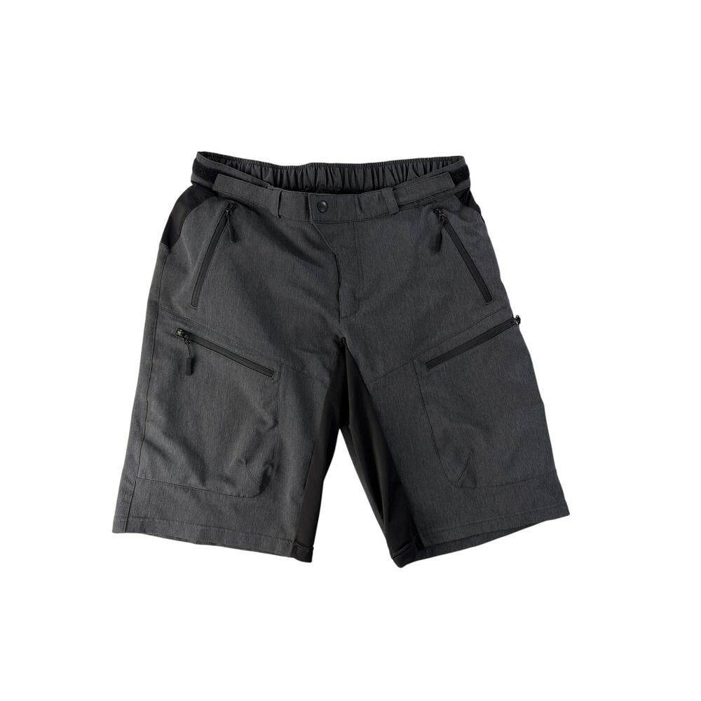 Mens MTB Cycling Shorts Size XL Mountain Biker Outdoor Cargo Gray Unpadded
